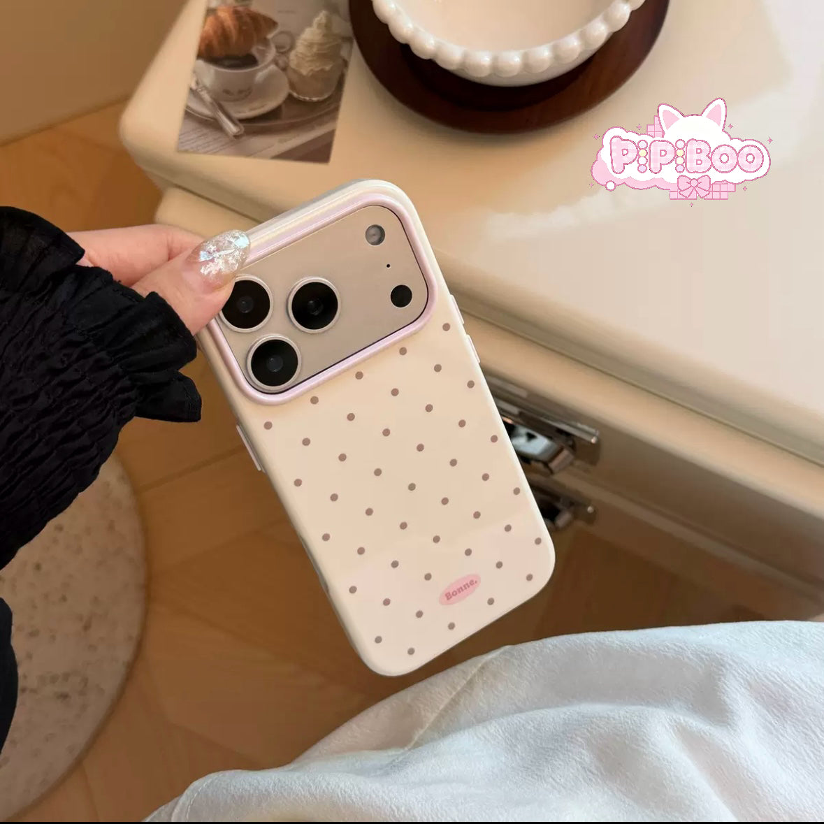 Cute dot ins style phone case for iPhone