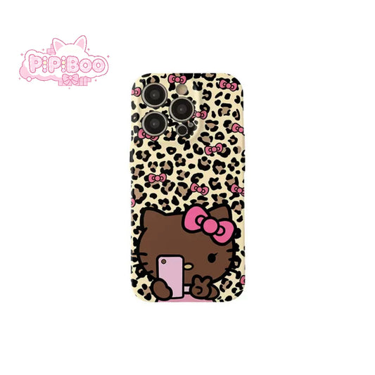 Leopard Tan HK Selfie Phone Case For iPhone