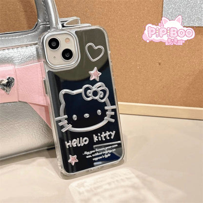 Silver mirror HK cute phone case for iPhone