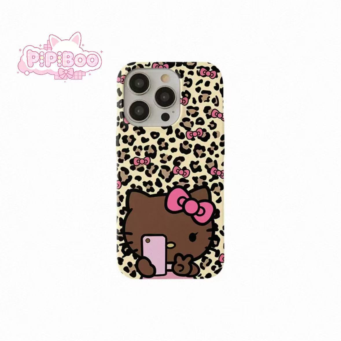 Leopard Tan HK Selfie Phone Case For iPhone