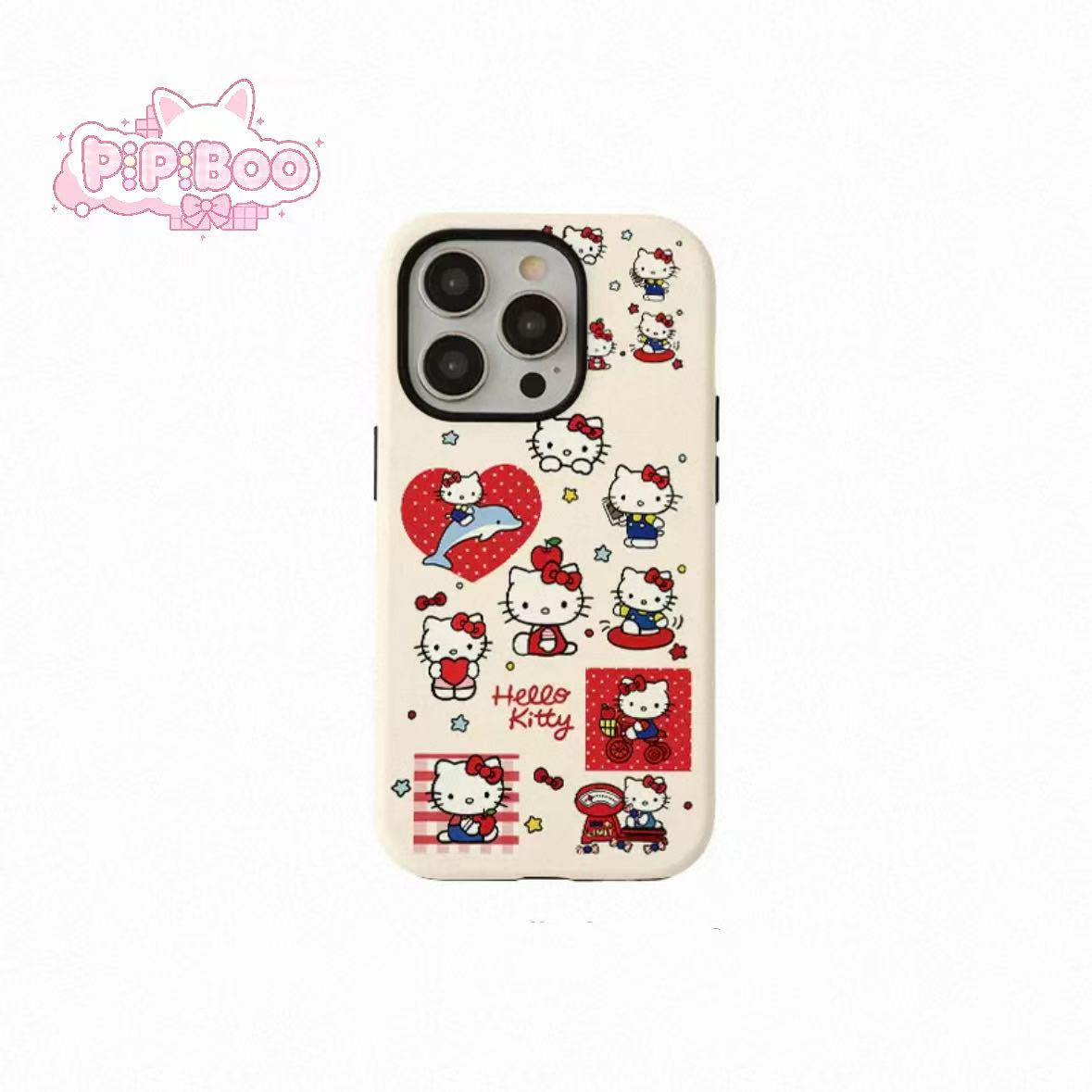 Retro Sticker HK Collage Phone Case For iPhone