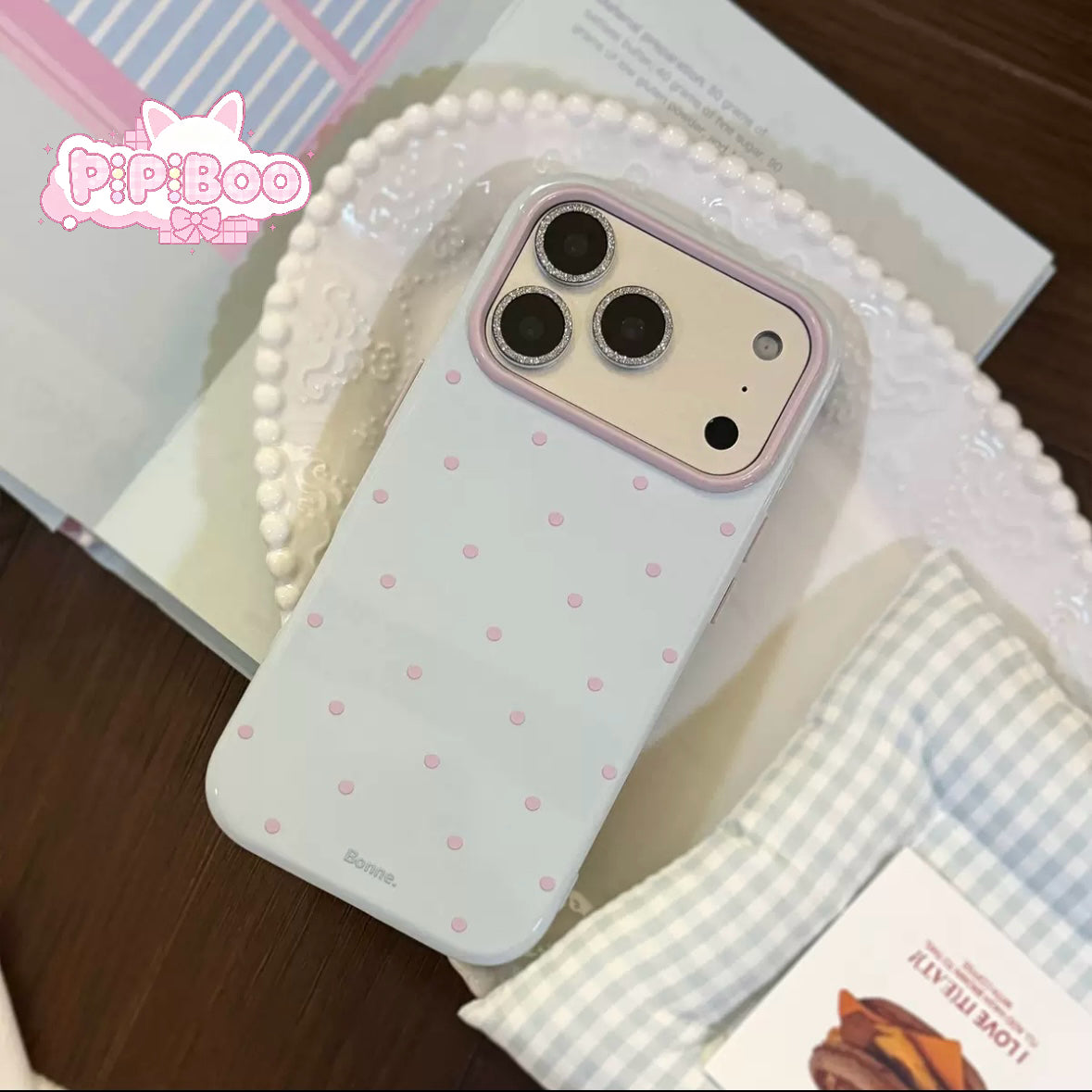 Cute dot ins style phone case for iPhone