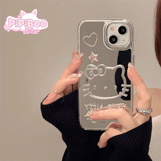 Silver mirror HK cute phone case for iPhone