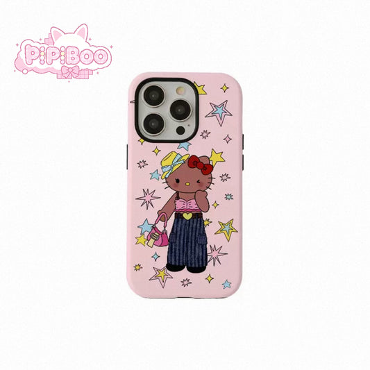 Y2K Tan HK Star Phone Case For iPhone
